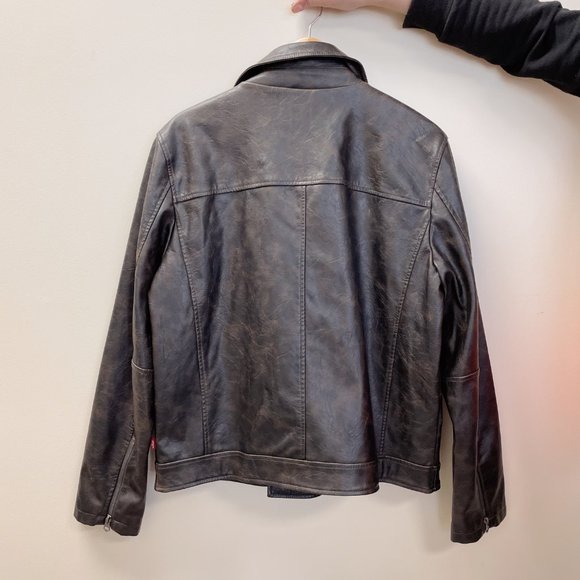 Levi's Vegan Leather Moto Jacket (M-L) - Picture 3 of 12